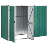 Garden Tool Shed Green 225x89x161 cm Galvanised Steel 316213