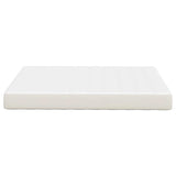 Bed Mattress with Mattress Cream 140 x 190 cm Fabric 42008288