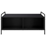 Coffee Table Black Oak 90 x 90 x 41 cm Engineered Wood 8013602