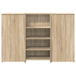 Reception Desk Sonoma Oak 155x50x103.5 cm Engineered Wood 3324198