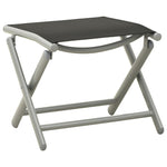 3 Piece Garden Lounge Set Textilene and Aluminium Silver 312199