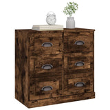 Sideboard Smoked Oak 70x35.5x67.5 cm Engineered Wood 816437