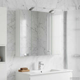 Bathroom Mirror Cabinet White 80 x 14.5 x 70 cm Engineered wood 889111