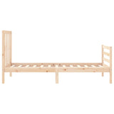 Bed Frame without Mattress Single Solid Wood Pine 3193756