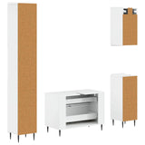 4 Piece Bathroom Cabinet Set ZWOLLE High Gloss White 3417922