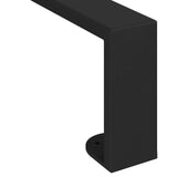 Furniture Feet 12 pcs Black 311 x 40.5 x 100 mm Iron 864807