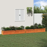 Garden Planters 2 pcs Wax Brown Solid Wood Pine 837499