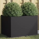 ZNTS Planter Black 62x47x46 cm Steel 841601