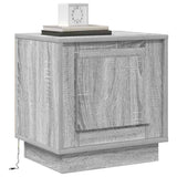 Bedside Cabinet 2 pcs Grey 44 x 34.5 x 45 cm Engineered Wood 869573