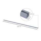6.5FT/2000mm Modern Sliding Barn Door Closet Hardware Track Kit Aluminium Track System Unit For T3398P341255
