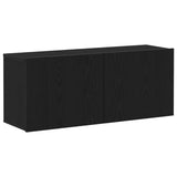 TV Cabinet Set Black Oak 100 x 30 x 41 cm Engineered Wood 863084