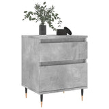 Bedside Cabinets 2 pcs Concrete Grey 40x35x50 cm Engineered Wood 830661