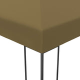 Gazebo with LED String Lights 3x4 m Taupe 3070310