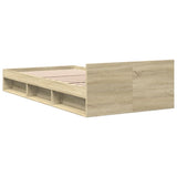 Bed Frame with Drawer without Mattress Sonoma Oak 75x190 cm Small Single 3280806