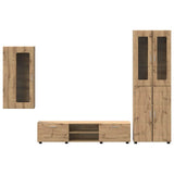 TV Cabinet Set FLORIN 3 pcs Artisan Oak Engineered Wood 3397973
