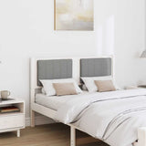 Upholstered Headboard White 120 cm Solid Pine Wood 879078