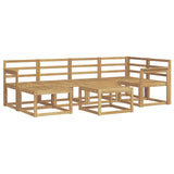 Outdoor Sofa Set 7 pcs White Solid Acacia Wood 3387898