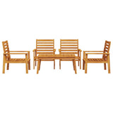 Garden Lounge Set Natural Wood Solid Acacia wood Standard Durable 3211803