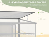 3 Tier Greenhouse Garden Outdoor Cold Frame Plant Flower Growth Transparent Polycarbonate Board T3398P317744