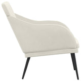 Bench Cream 110x76x80 cm Velvet 351472
