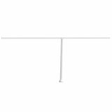 Awning Post Set White 600x245 cm Iron 315092