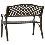 Garden Bench Bronze Cast Aluminium, Cast Iron Medium Durable 317747