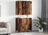 Highboard 2 pcs Old wood Engineered Wood 3394569