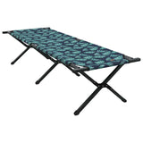 Folding Camping Bed Folding Manual Leaf pattern Oxford fabric 42003179