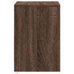 ZNTS Bedside Cabinets with LED Lights 2 pcs Brown Oak Engineered Wood 852046