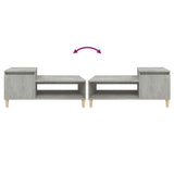 Coffee Table Concrete Grey 100x50x45 cm Engineered Wood 821128