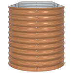 Garden Raised Bed Brown 320 x 80 x 81 cm Steel 42011326