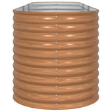 Garden Raised Bed Brown 320 x 80 x 81 cm Steel 42011326