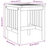 Side Table Oil Natural Solid Acacia Wood 4106451