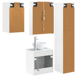 Bathroom Cabinet Set 5 pcs White 53 x 15.5 x 70 cm 3407303