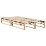 Bookcase Bed without Mattress 90x200 cm Solid Wood 3323911