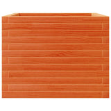Garden Planter Wax Brown 60x60x45.5 cm Solid Wood Pine 847250