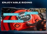 24V Electric Motorbike with Twist Grip Throttle, Music, Horn, 12" Pneumatic Tyres, 16km/h Max Speed T3398P348403