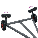 Boat Trailer Silver 302 x 107 x 42 cm Steel 42000850