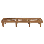 Folding Sun Lounger Solid Acacia Wood 44253