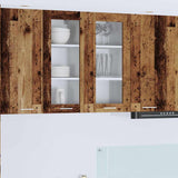Hanging Cabinet 2 pcs Old Wood 40 x 31 x 80 cm Engineered Wood 884311