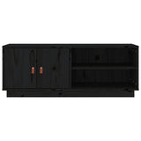 TV Cabinet Black 105x34x40 cm Solid Wood Pine 818224