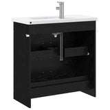 Bathroom Furniture Set Black Oak 81 x 40 x 84.5 cm 3404375