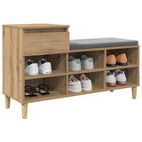 Shoe Cabinet Artisan Oak 102 x 36 x 60 cm Engineered Wood 881034