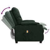 Massage Chair Dark Green Fabric 339118