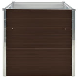 Raised Garden Bed Brown 160x80x77 cm Galvanised Steel 45709