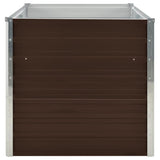 Raised Garden Bed Brown 160x80x77 cm Galvanised Steel 45709