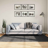 Rug IZA Short Pile Scandinavian Look Anthracite 140x200 cm 375429