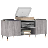 Record Cabinet Grey Sonoma 121x38x48 cm Engineered Wood 831674