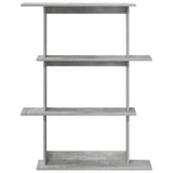 Wall Shelf Concrete Grey 100 x 20 x 126 cm Engineered Wood 8012063