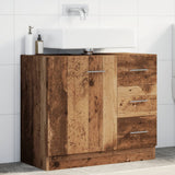 Sink Cabinet Old Wood 63x30x54 cm Engineered Wood 858323